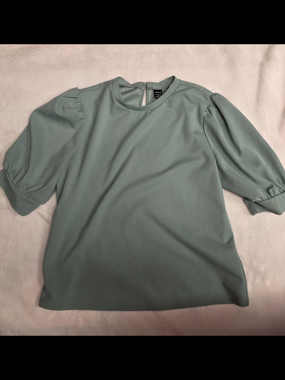 Puff Sleeve Blouse - Sage Green